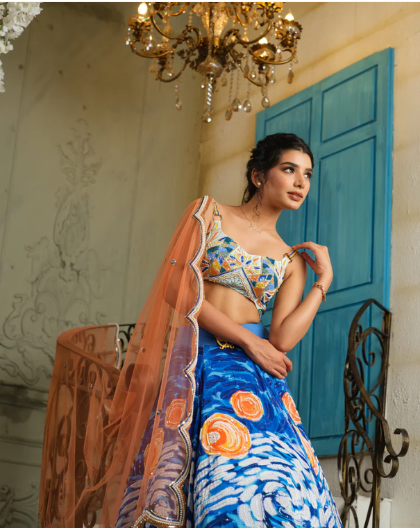 The Starry Night Lehenga Set