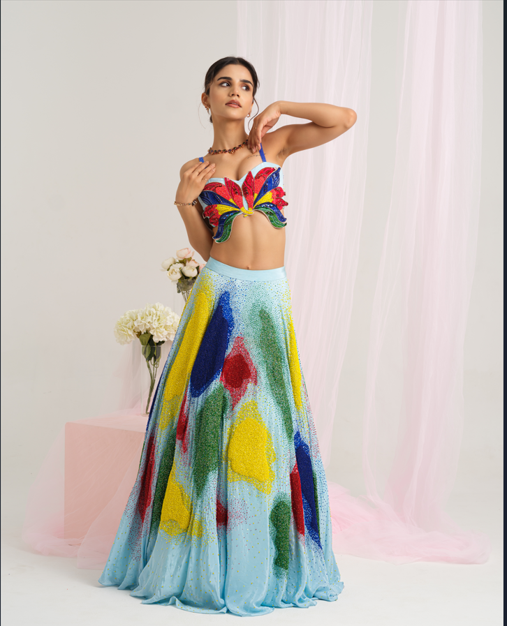 Sequin Elegance Lehenga Set