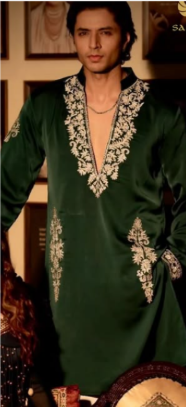Emerald Green Embroidery Kurta Set