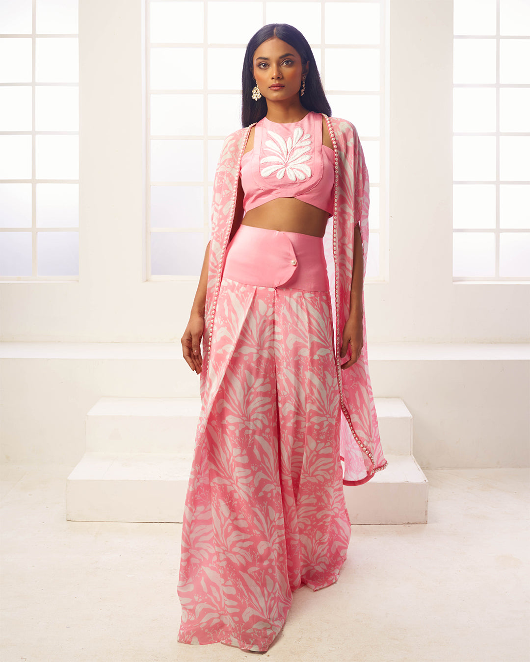Suki Crepe Satin Three-Piece Set
