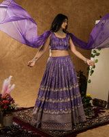 Purple Lehenga Set