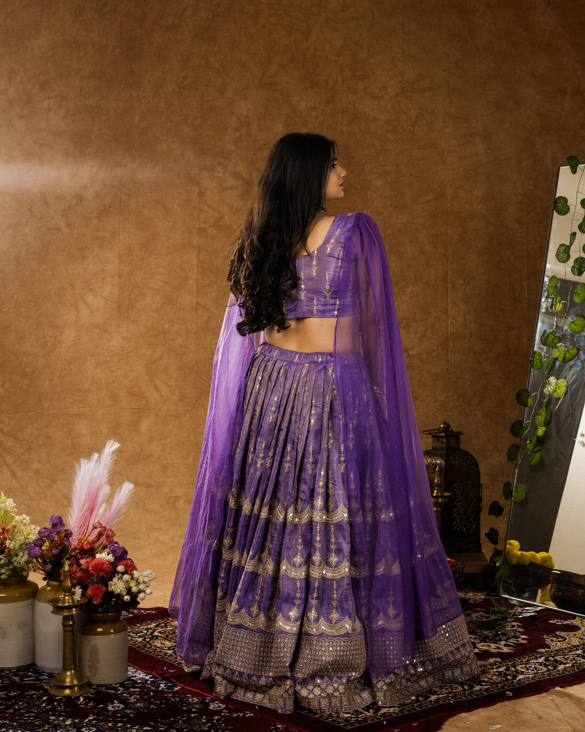 Purple Lehenga Set
