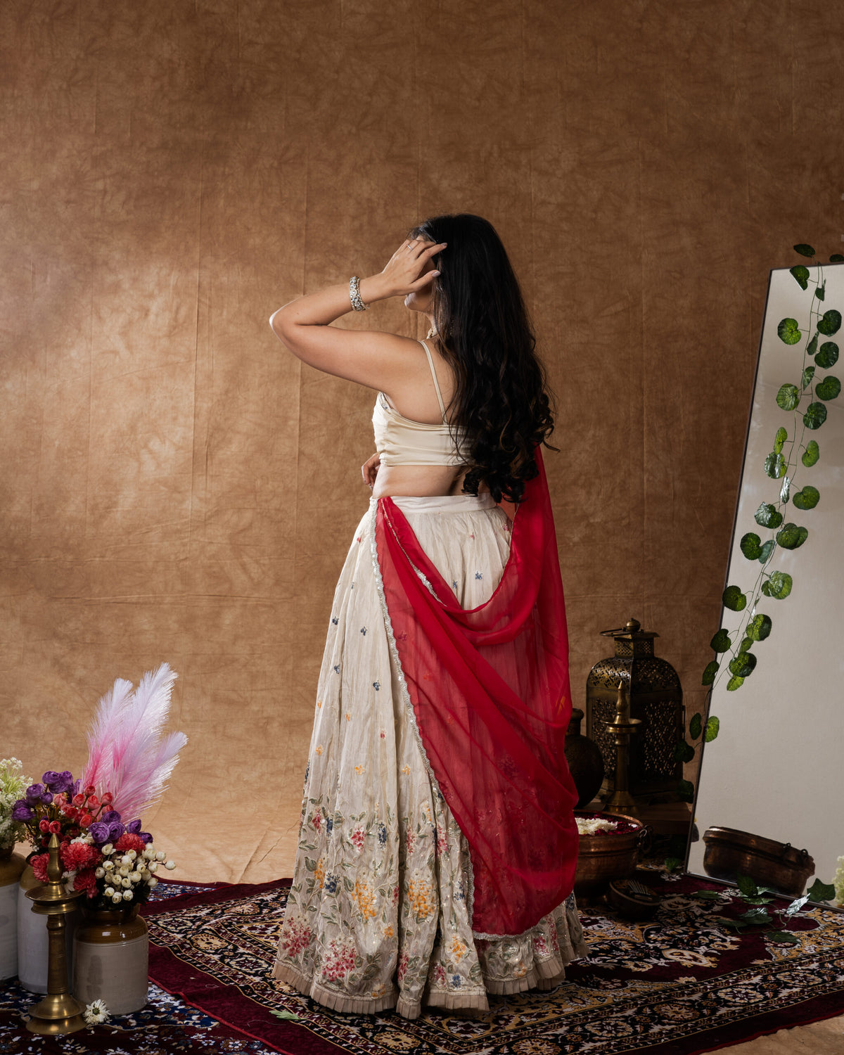 Multicolor Floral Lehenga Set