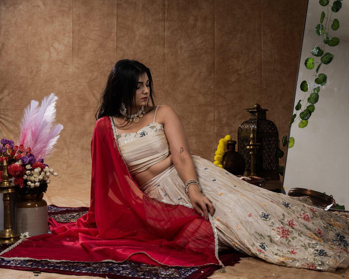 Multicolor Floral Lehenga Set