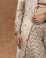 Beige Sharara + Shrug