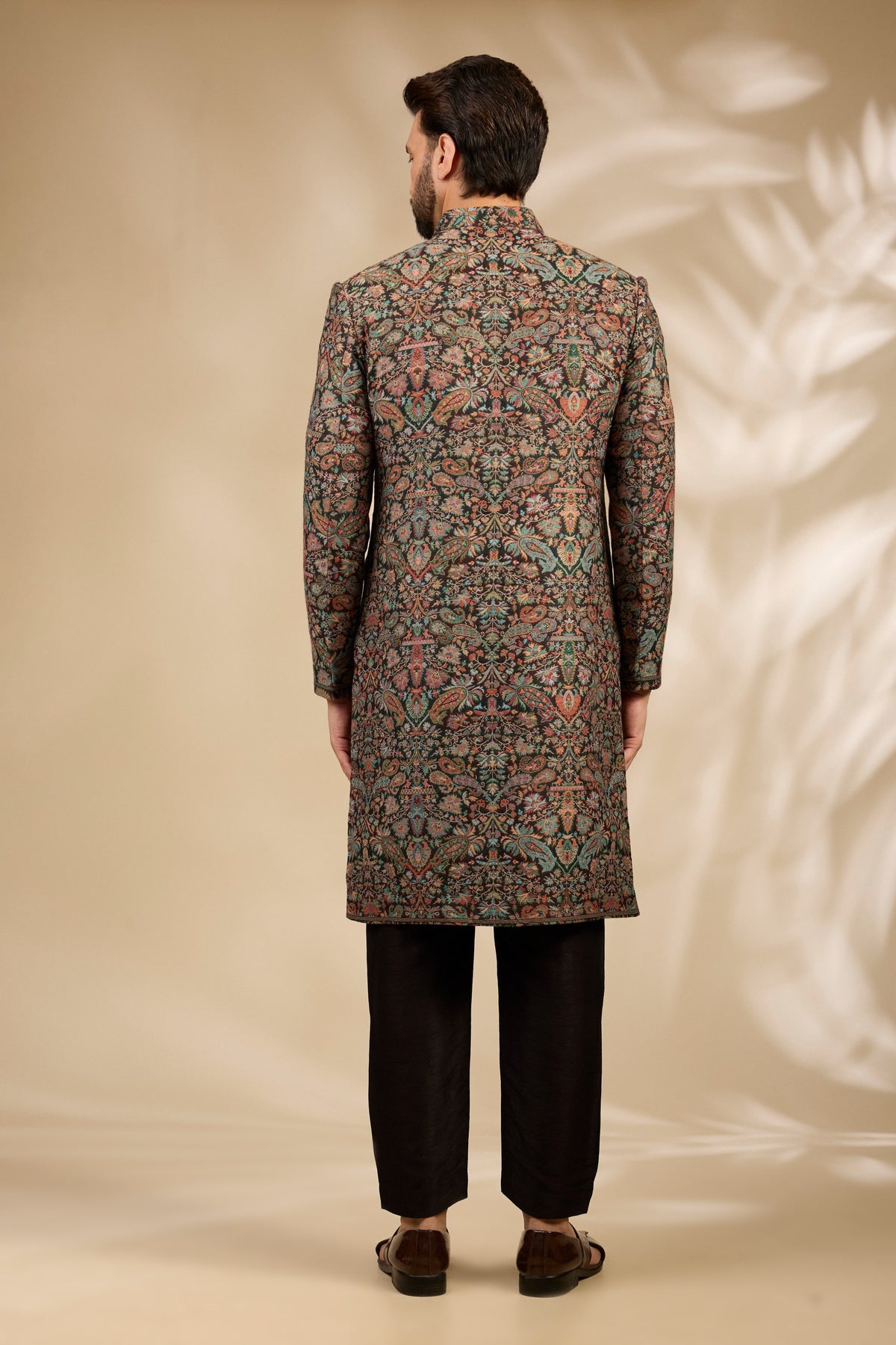 Jamawar Woven Sherwani Set