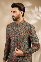 Jamawar Woven Sherwani Set