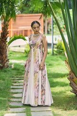 Blush Botanica Printed Gown