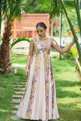 Blush Botanica Printed Gown