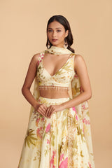 Lehenga With Blouse And Dupatta