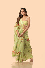Organza Saree with Blouse