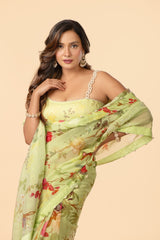 Organza Saree with Blouse