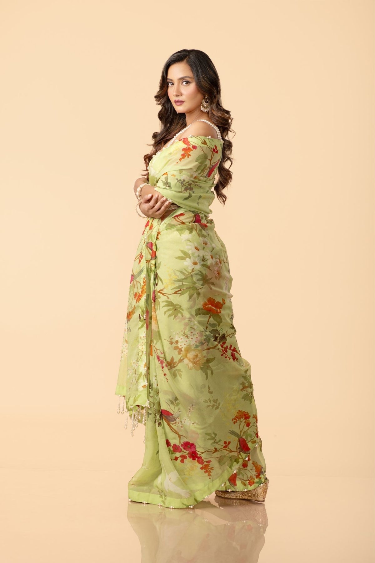Organza Saree with Blouse