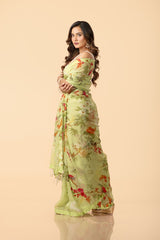 Organza Saree with Blouse