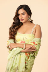 Organza Saree with Blouse