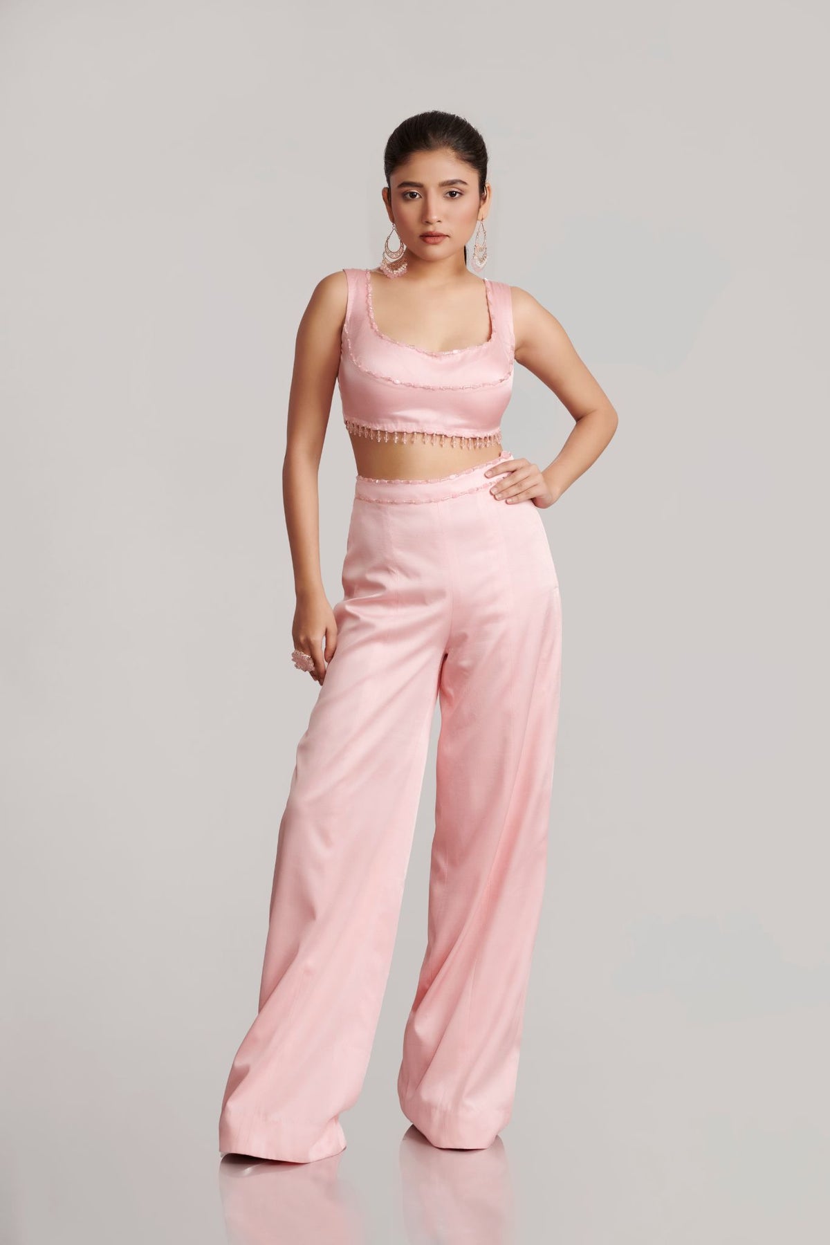 Off-White Multi-Colour Kalidaar Kaftan With Bustier & Pant