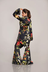 Peplum Kurta with Kalidaar Sharara Pants