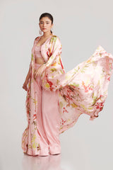 Off-White Multi-Colour Kalidaar Kaftan With Bustier & Pant