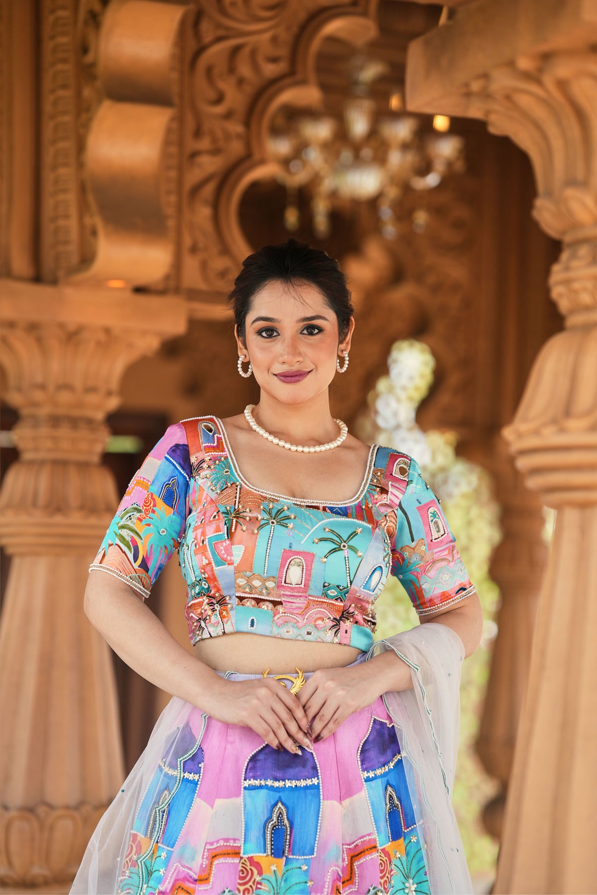 Rang Mahal Hand-Embroidered Lehenga Set