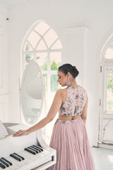 Blush Botanica Embellished Lehenga Set