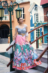 Carnival Bloom Embroidered Lehenga Set