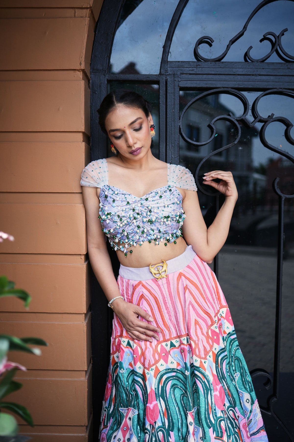Carnival Bloom Embroidered Lehenga Set
