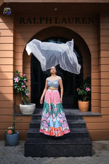 Carnival Bloom Embroidered Lehenga Set