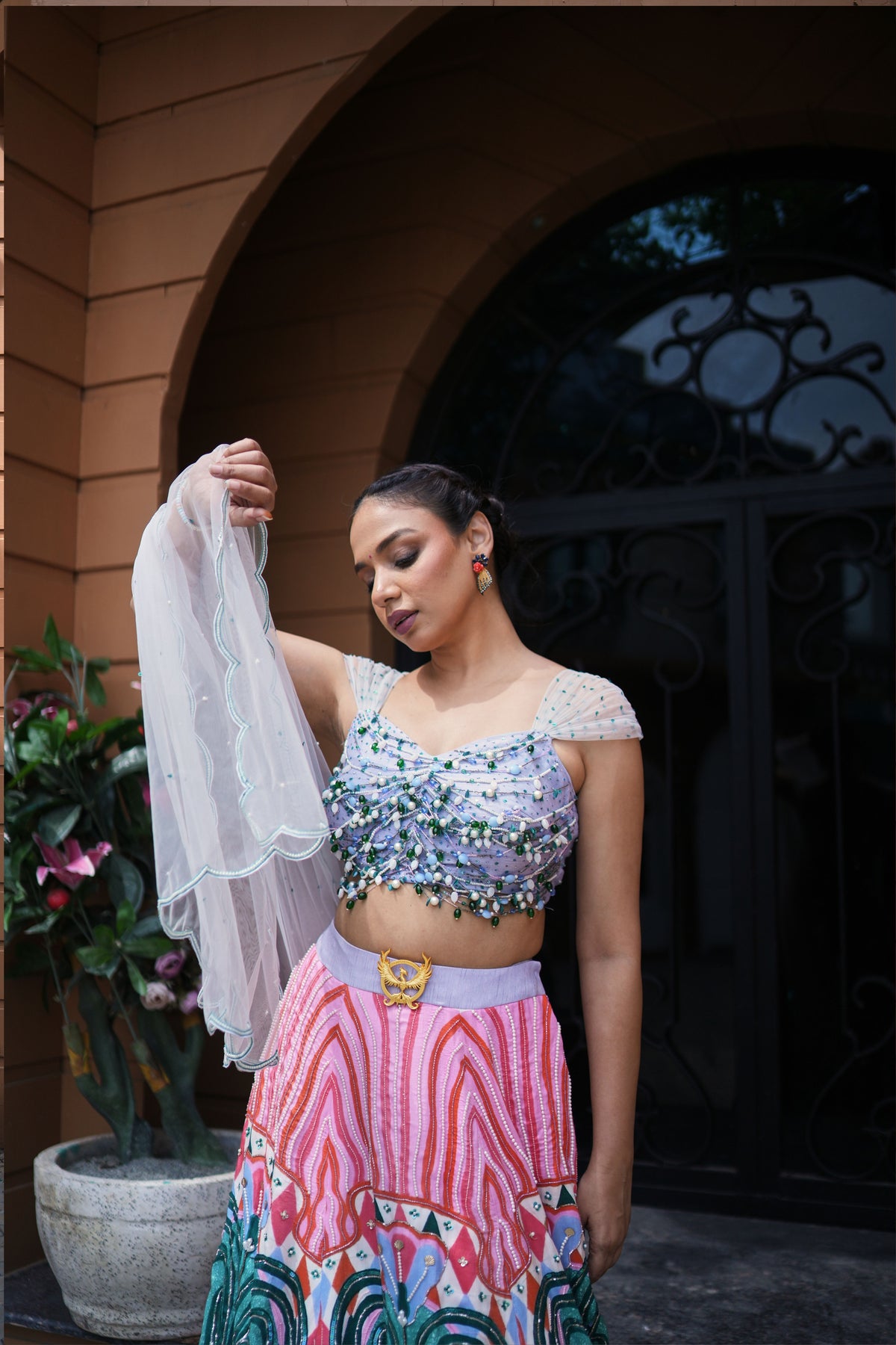 Carnival Bloom Embroidered Lehenga Set
