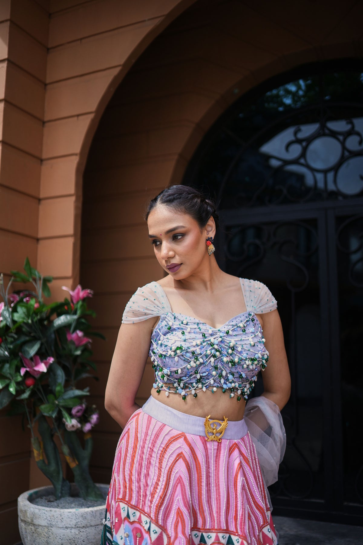 Carnival Bloom Embroidered Lehenga Set