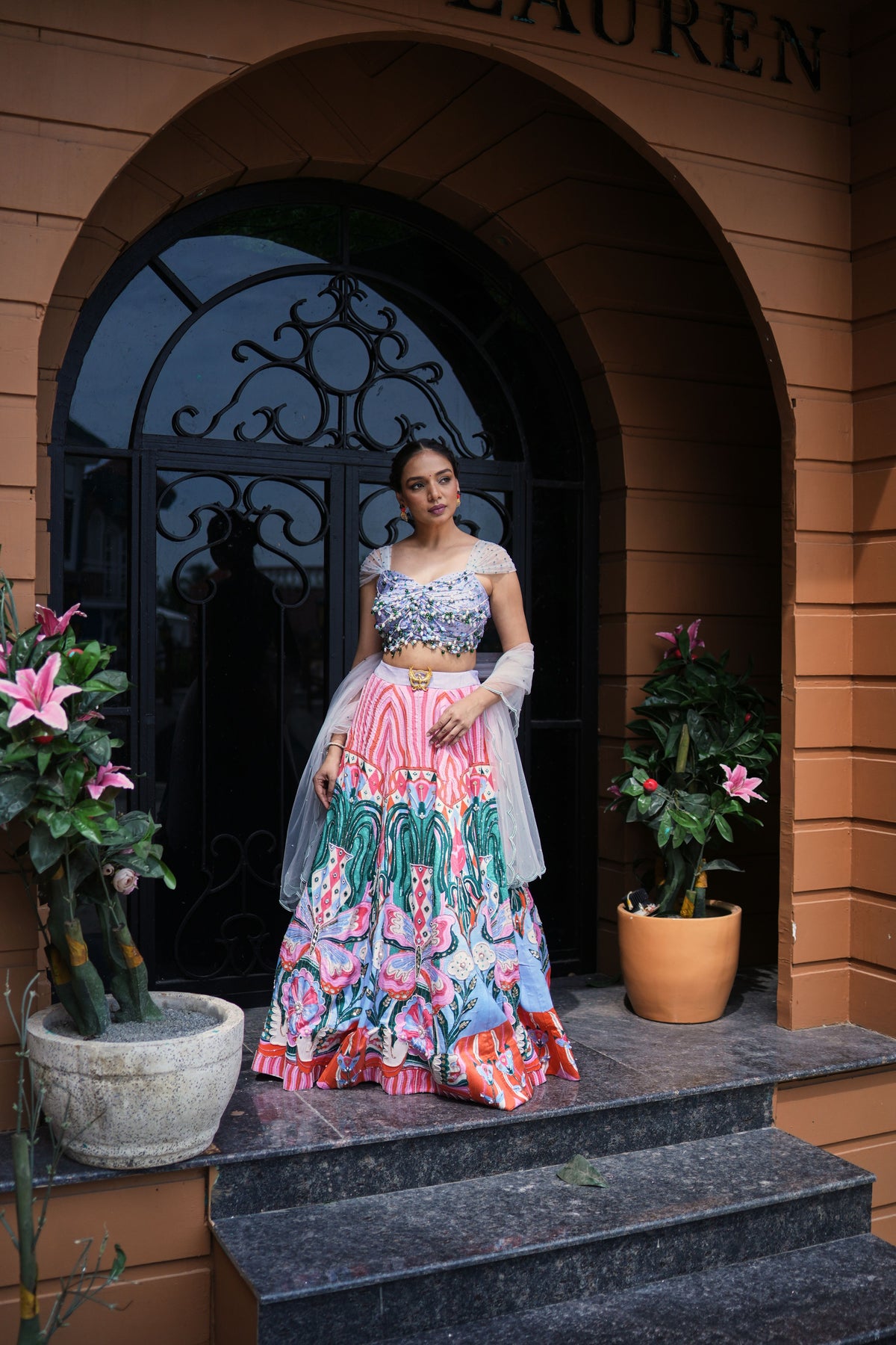Carnival Bloom Embroidered Lehenga Set