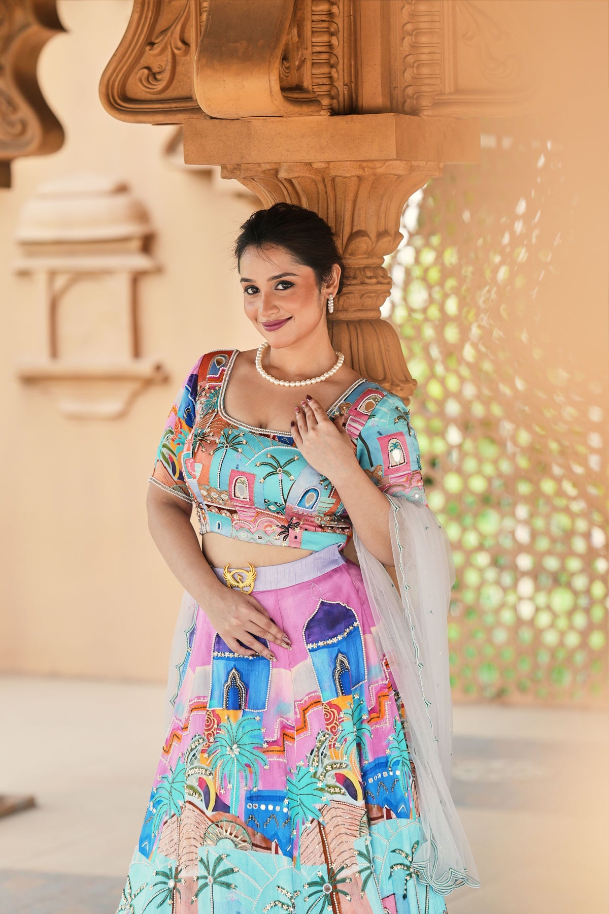Rang Mahal Hand-Embroidered Lehenga Set