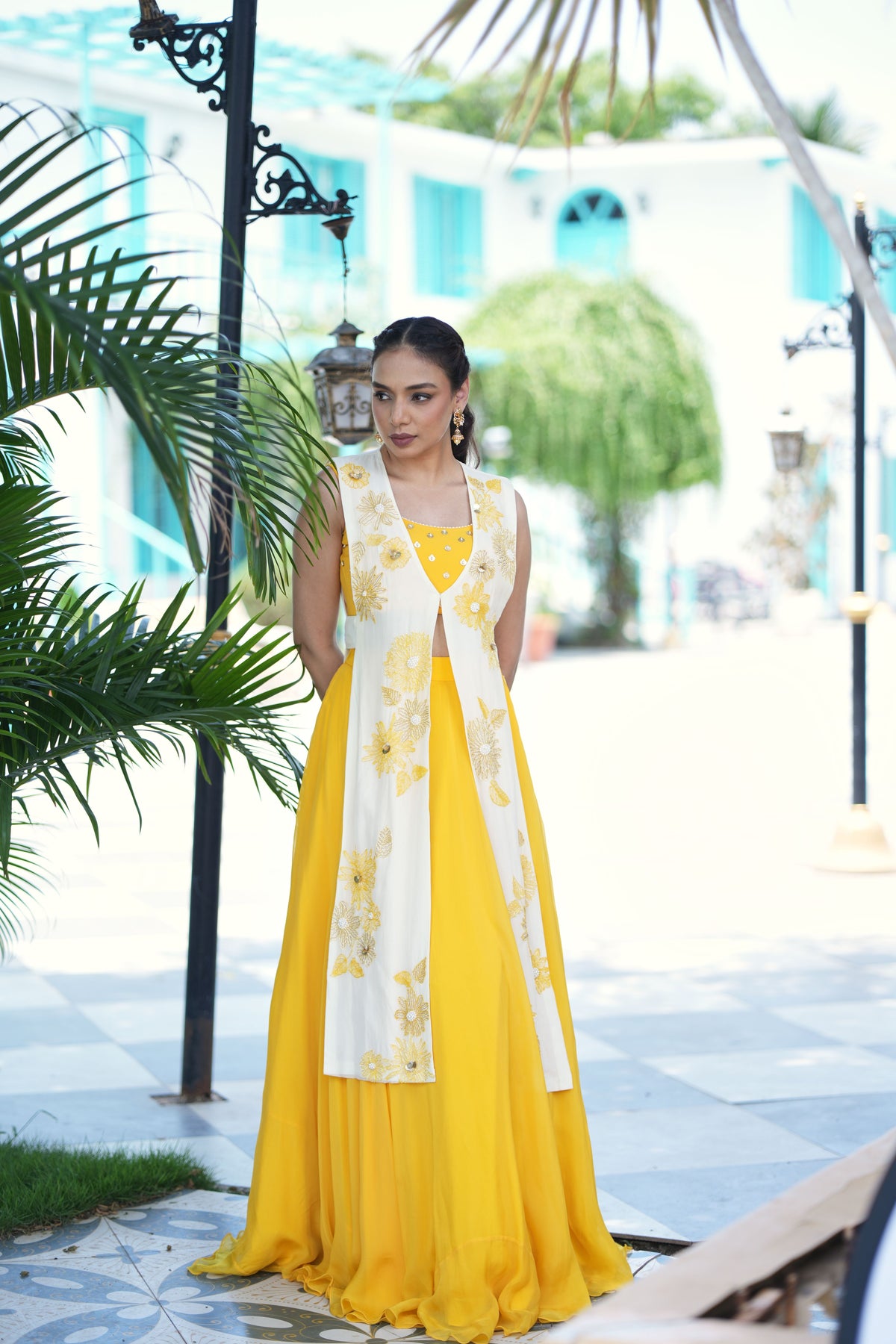 Sunlit Bloom Jacket Lehenga Set