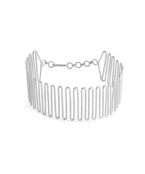 Silver Spiral Meadow Bracelet