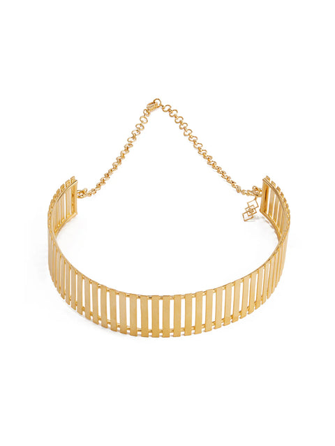 Golden Striped Fence Choker