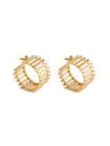 Golden Striped Fence Mini Hoops