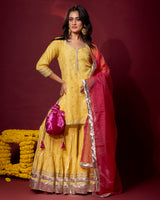 Yellow Kurta Gharara Set