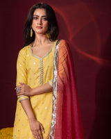Yellow Kurta Gharara Set
