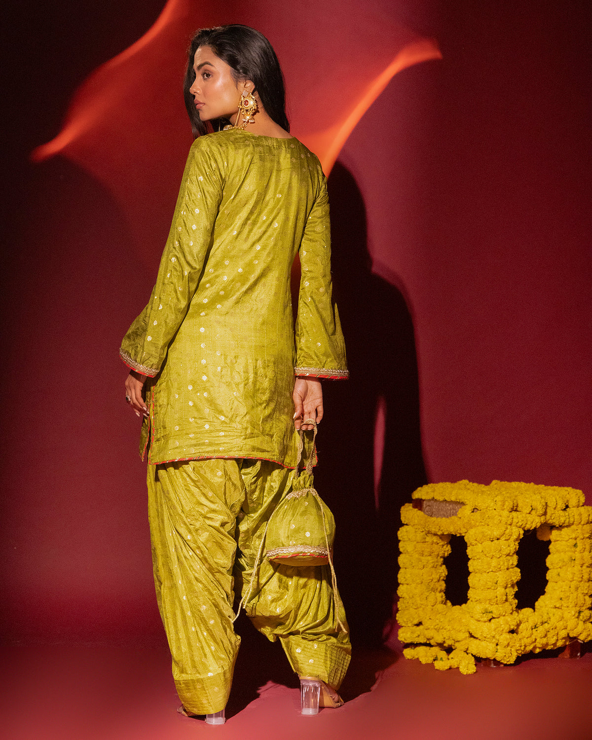 Green Kurta and Salwar Set