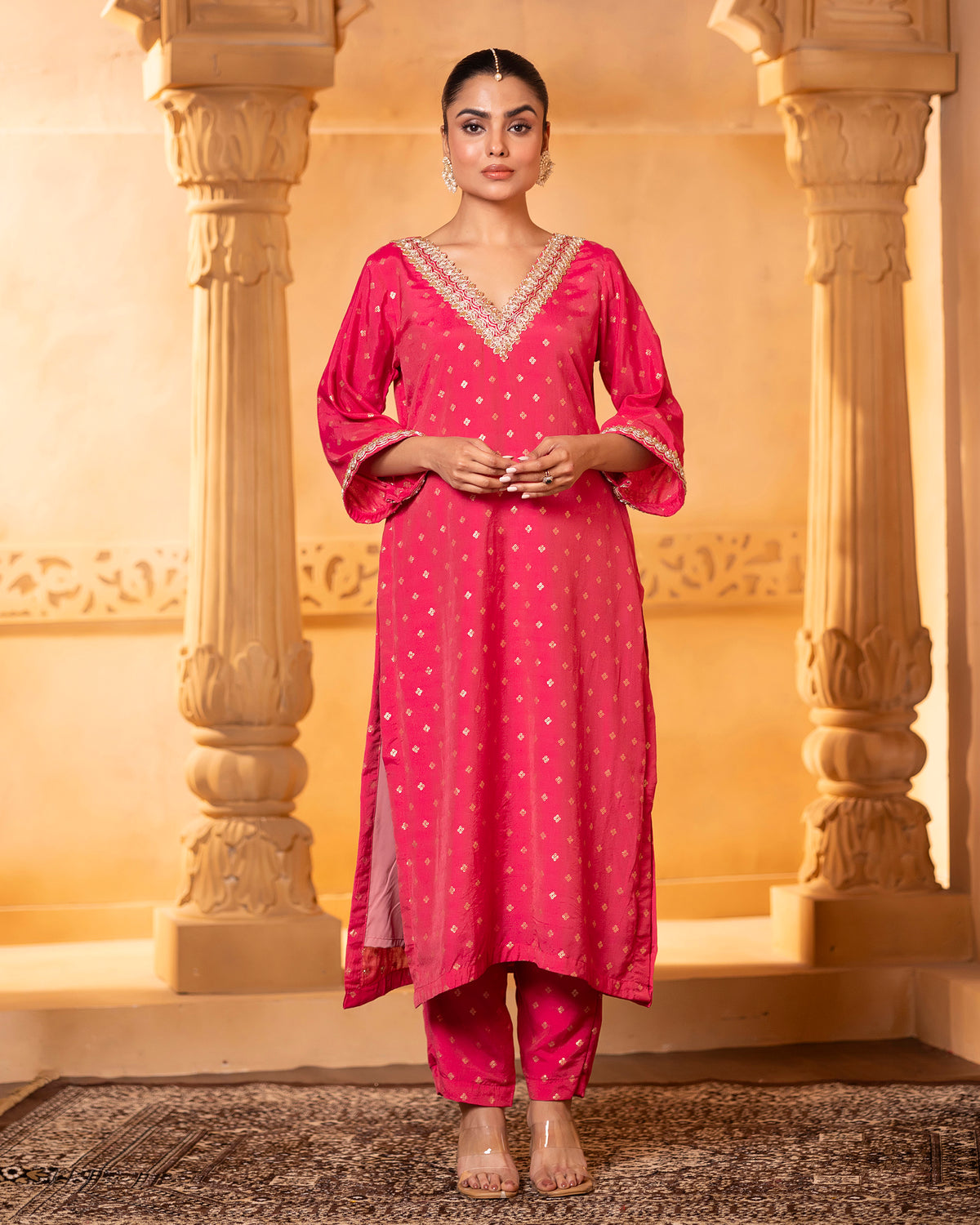 Pink Kurta Set