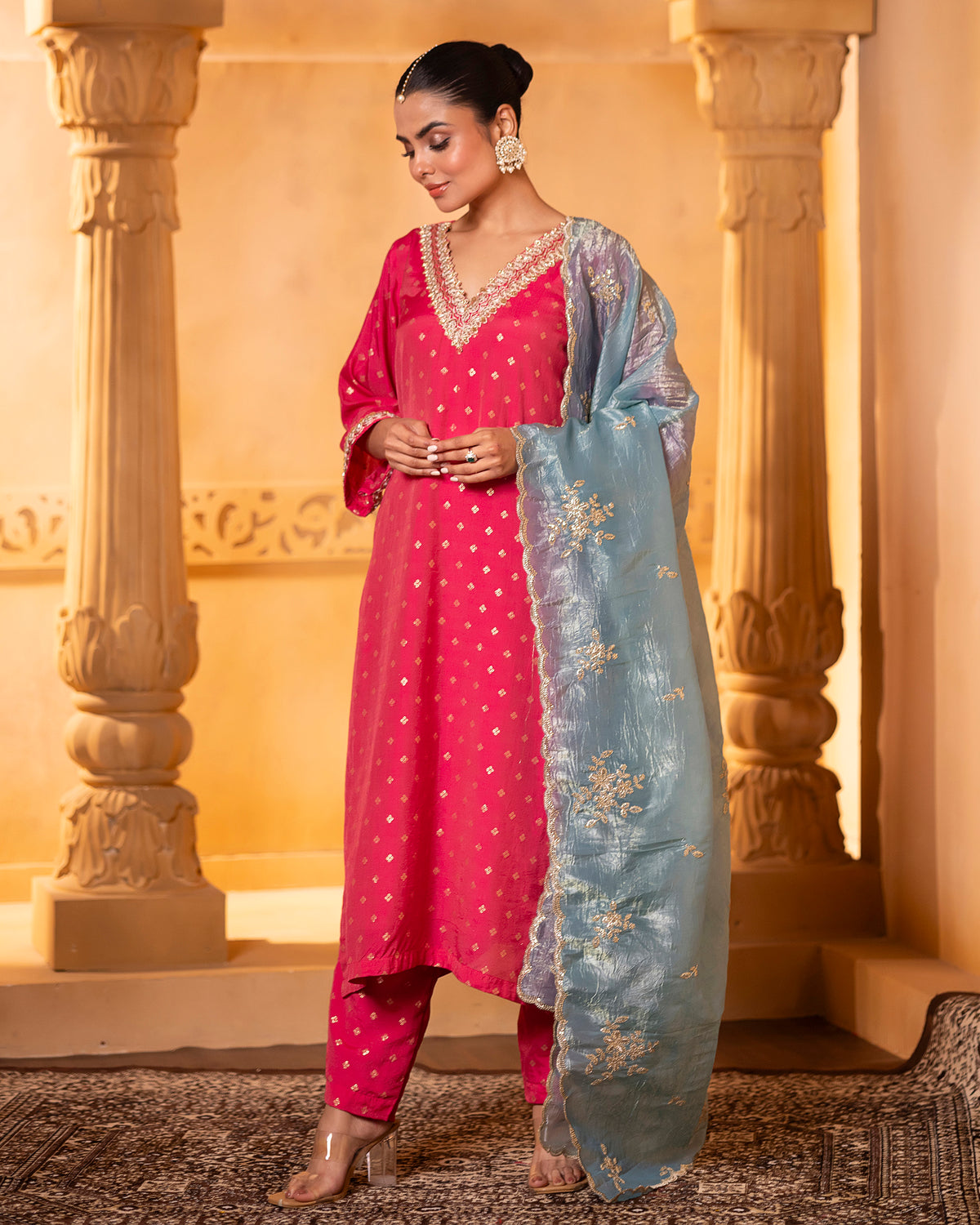 Pink Kurta Set