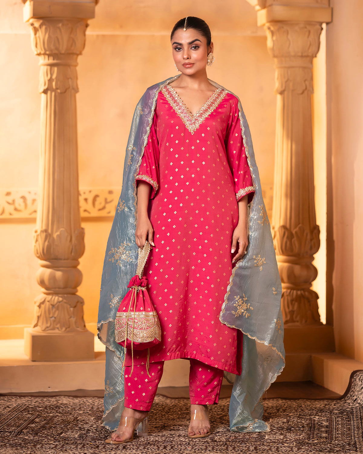 Pink Kurta Set