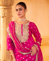 Pink Silk Kurta Set