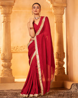 Red Saree Set