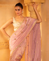 Pink Tissue Saree
