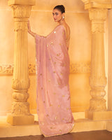 Pink Tissue Saree