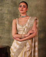Ivory Tissue Saree