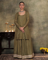 Green Kurta Sharara Set
