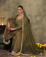 Green Kurta Sharara Set