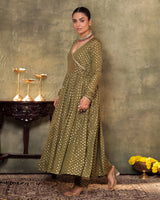 Green Anarkali Set