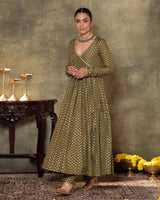 Green Anarkali Set